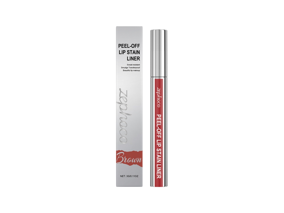 Brilho Labial Peel-off Hidratante Marrom