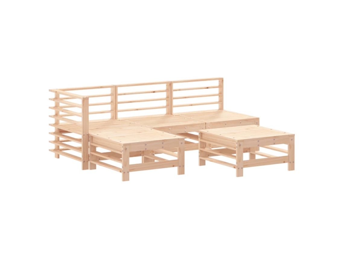Garden Lounge Set, Garden Lounge Sets Vidaxl Marrom Madeira De Pinho (n/a)