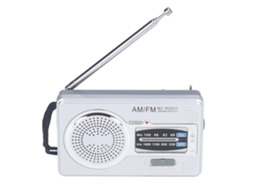 Walshlxq rádio Am Fm Portátil com Bateria, Material Plástico Impermeável, Receptor de Rádio para Entretenimento Ao Ar Livre (bc r2033)