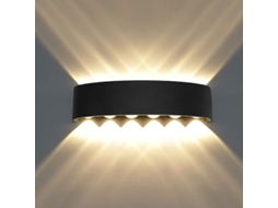 Luz de Parede Nova Line LED à prova d'água 12w branco quente para banheiro alumínio