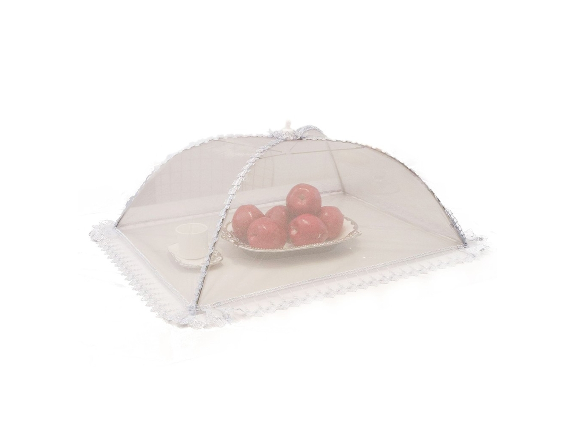 Tenda De Cobertura Alimentos Em Malha, Fio Aço, Tampa Dobrável Para Prato Cozinha