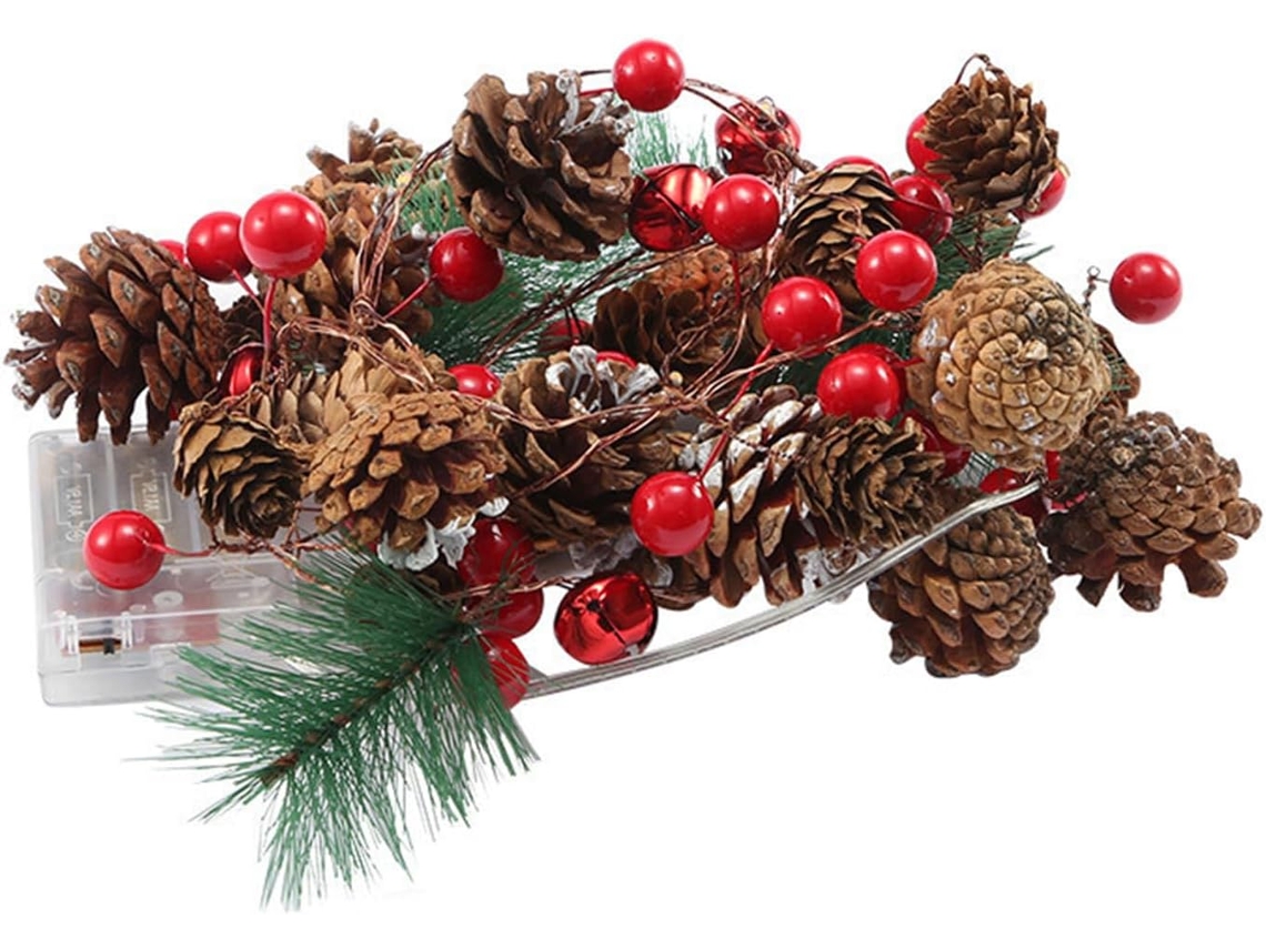 Árvore De Natal Com 20 Leds, Alimentada Por Bateria, Para Decoração