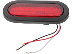 Luz Estroboscópica Led Vermelha À Prova D'água De 12v Para Caminhões E Reboques.