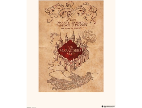 Print  30X40 Cm The Marauders Map