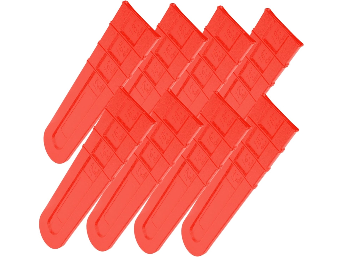 Conjunto De 8 Peças De Capas Plásticas Para Proteção Da Barra Guia Da Motosserra.