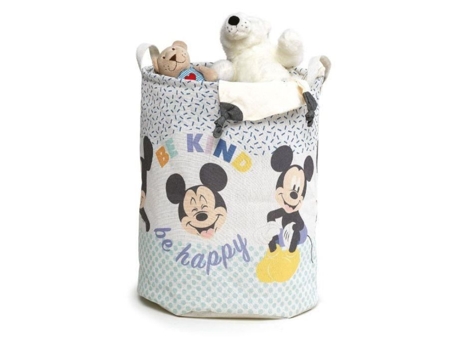 Cesto de brinquedos - Domopak Living - Mickey Mouse - Azul - Multicolorido - Criança