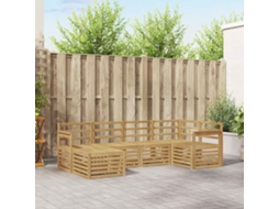 Vidaxl Conjunto De Sofás Para Exterior 6 Unid. Branco Poliéster