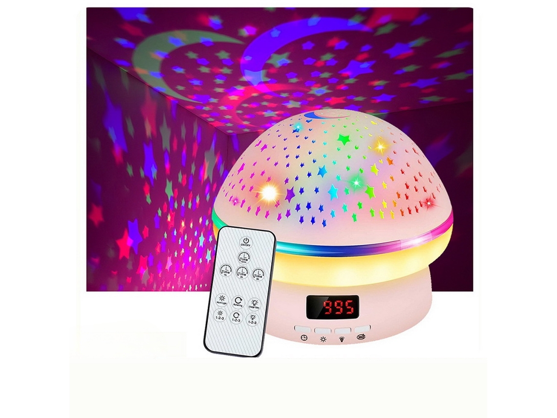 Projetor De Luz Estrelada Led Para Quarto, Branco Elysve