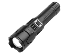 Lanterna Led Super Brilhante 120000 Lúmens Lanterna Led Super Brilhante Lanternas Portáteis À Prova D'Água Ipx6 para Casa de Acampamento Preta TURMIN