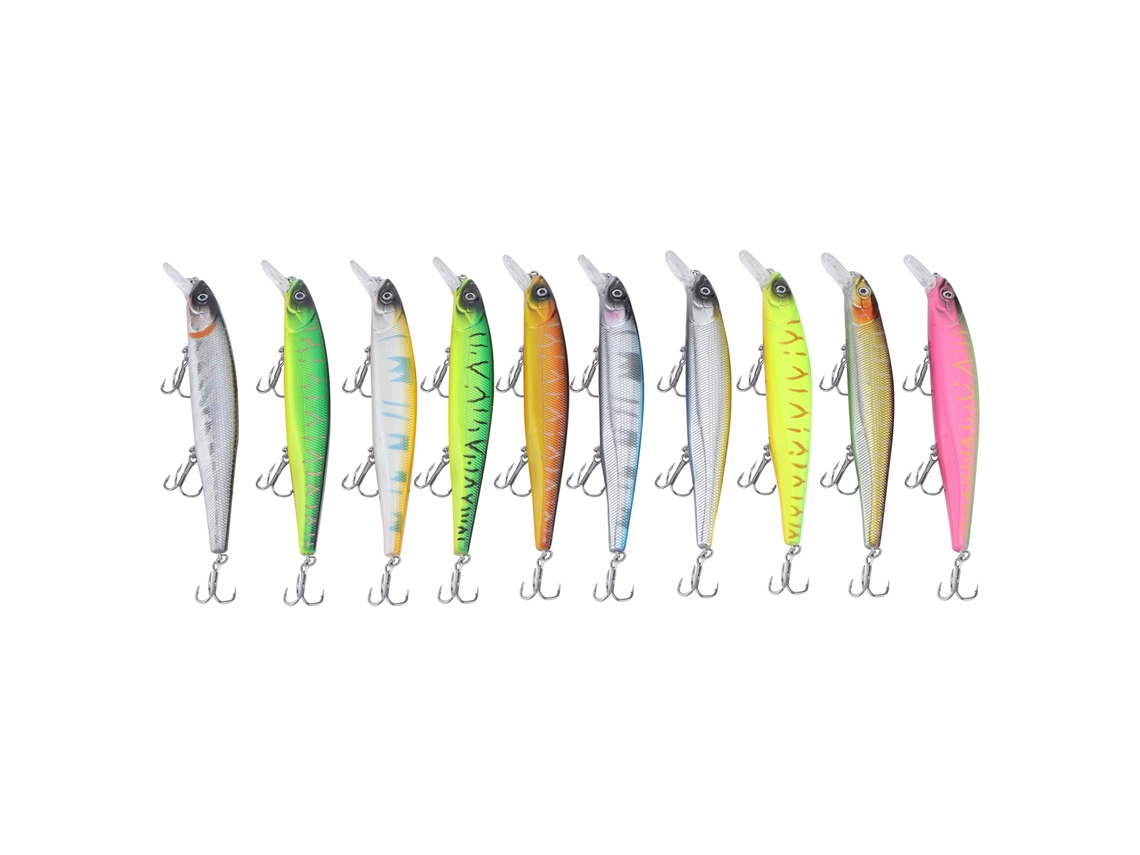 Lure (slow Sinking Suspending, Long Casting) Large Minnow Lure 22.8g/14cm For Zander And Bass
