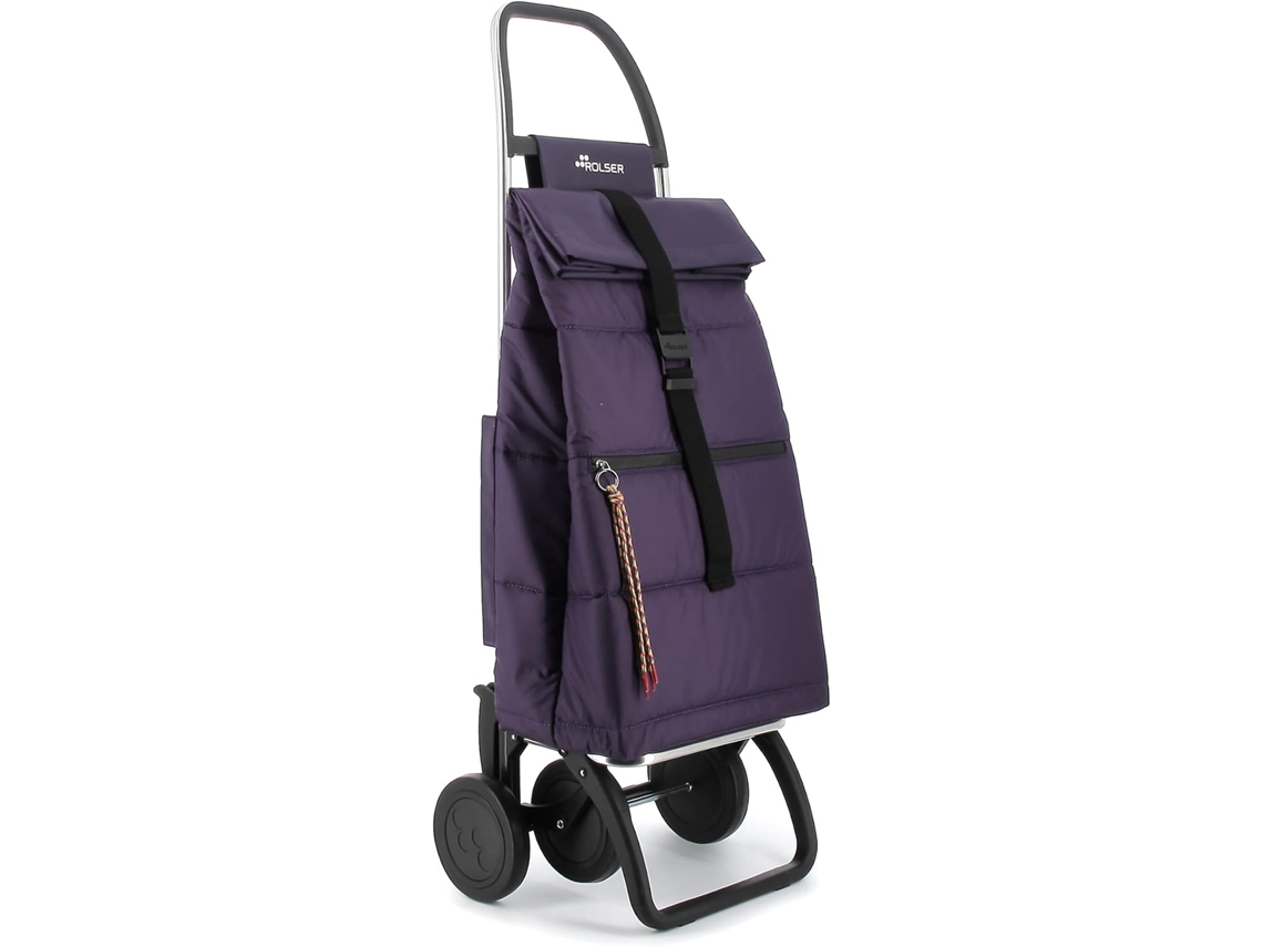 Carro Rolser Big Polar Em Alumínio Com 4 Rodas E Bolsa De Tecido Acolchoado
