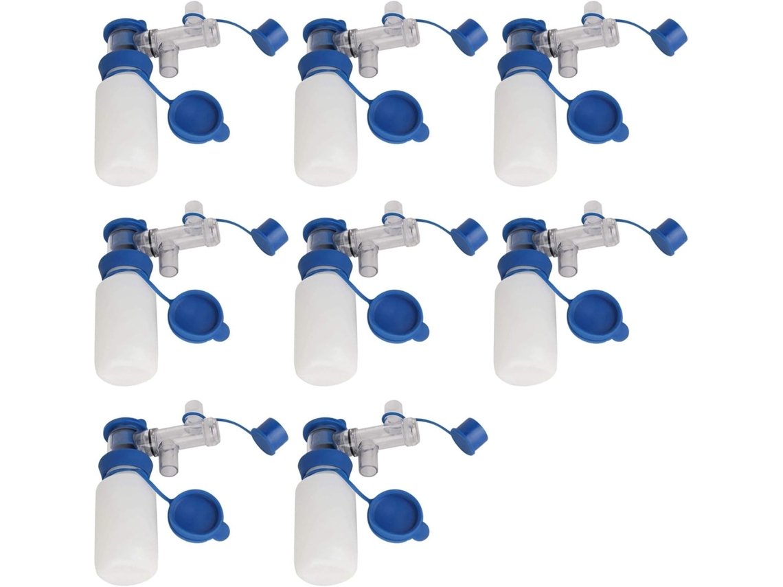 Frasco Para Amostra De Leite 8x, 200ml De Líquido, Recipiente Resistente
