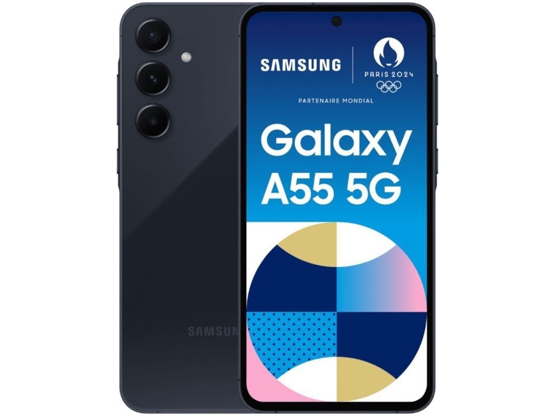 Smartphone Galaxy A55 5G (6.6'' - 8 GB - 128 GB - Preto Eclipse)
