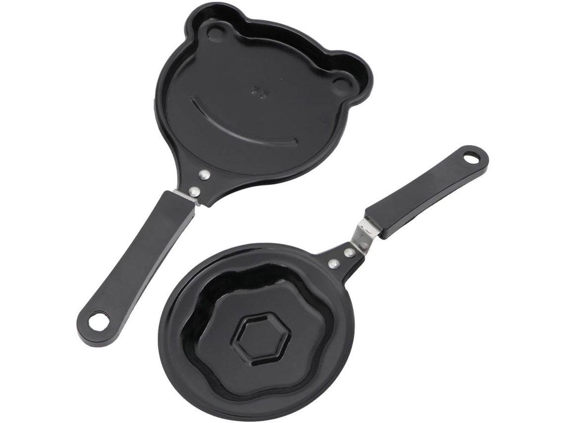 Frigideira Pequena Antiaderente para Panquecas, Conjunto de 2 Peças Fazer Omeletes, Ideal o Café da CHABERLU