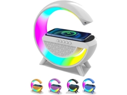 2026 relógio Despertador Carregador Sem Fio Luz Rgb Speaker Bluetooth Presente Iwh
