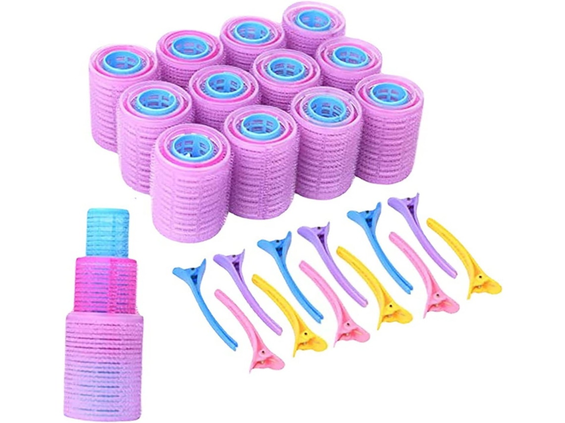 Conjunto de rolos SFUSHOS com cabo automático e presilhas