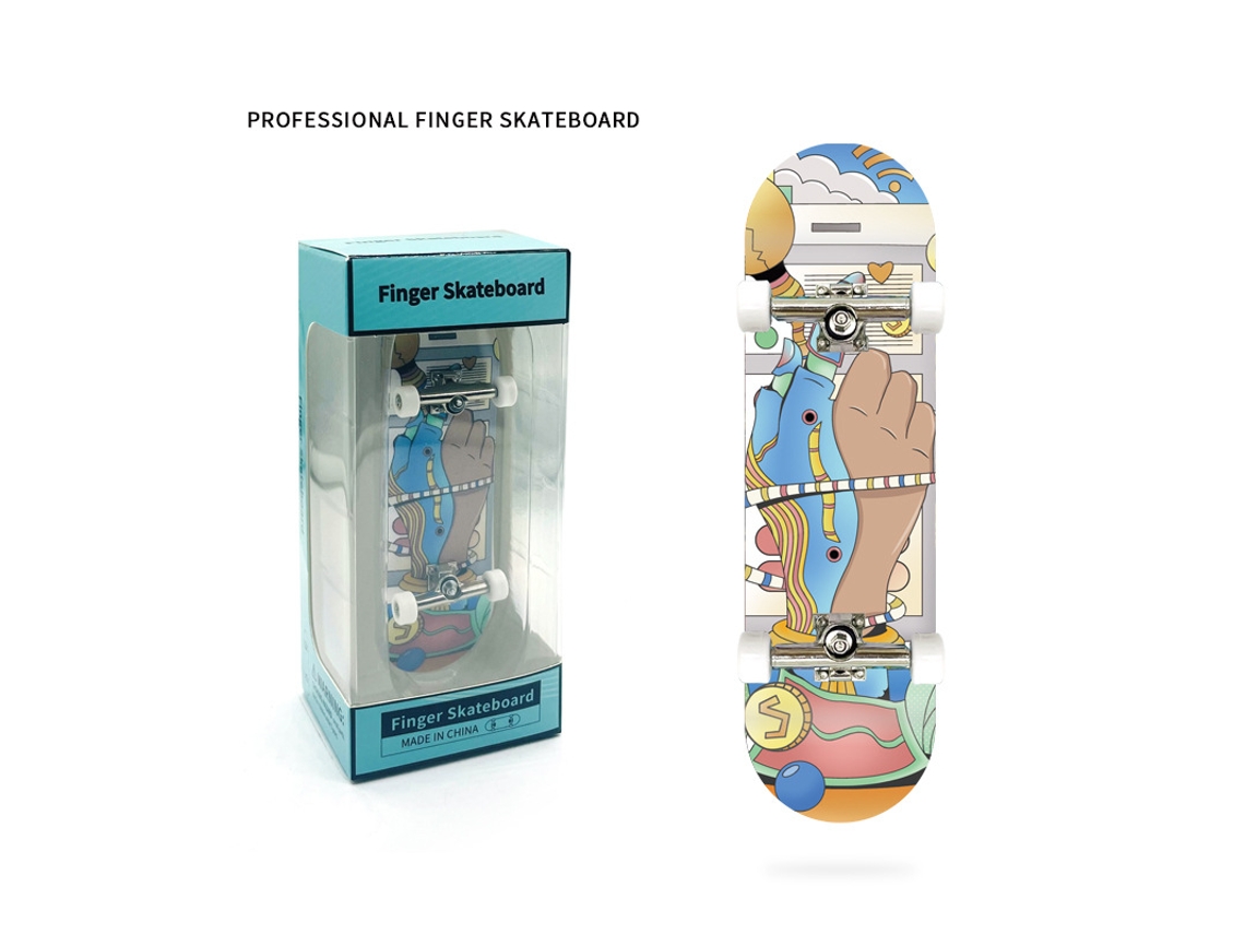 Fingerboard Profissional de Madeira Natural de Ácer Monopatim para Dedos Finger Skate Pequen 29x99mm YUYSAN szhy14