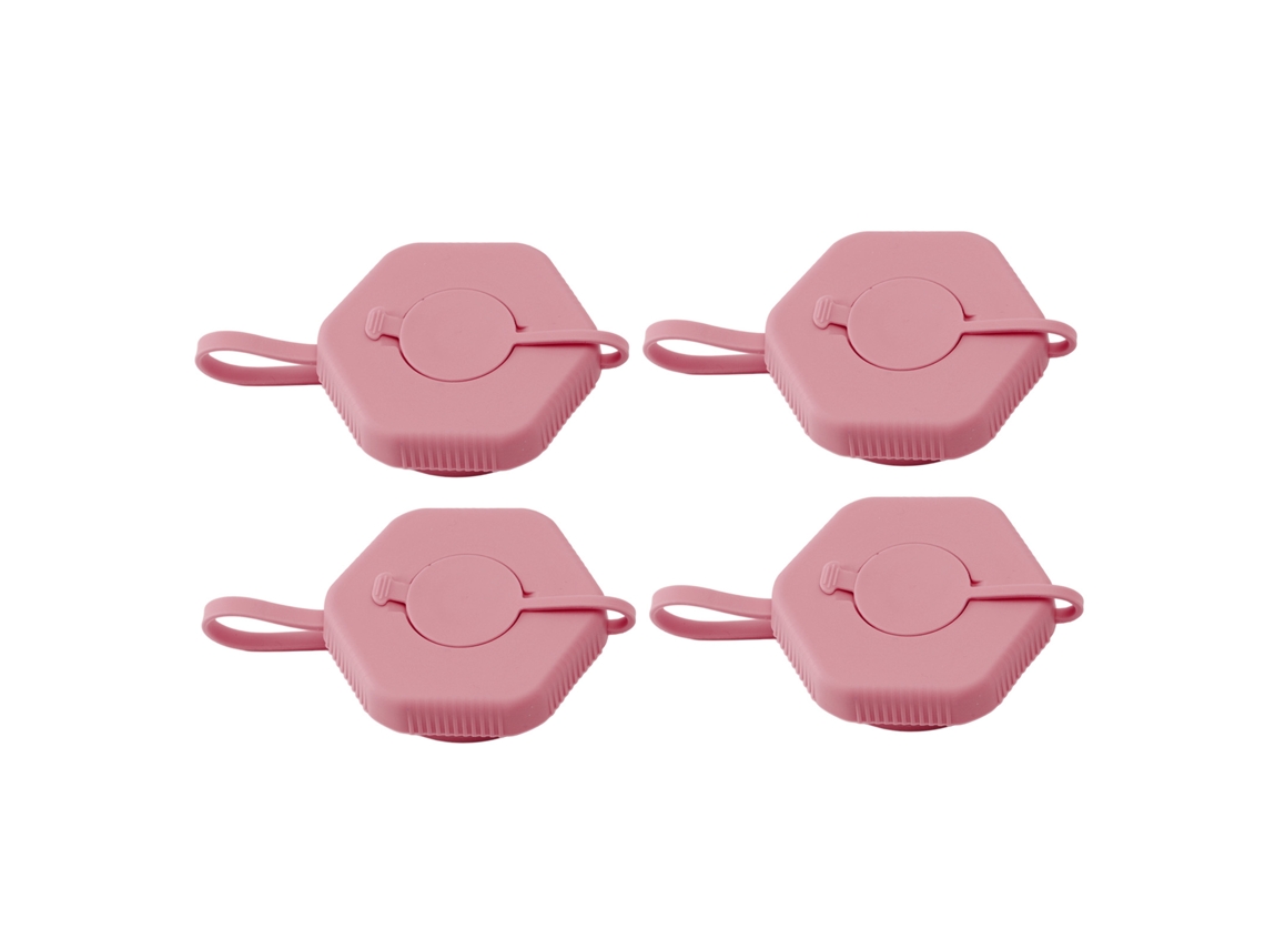 Tampa de Garrafa de Água LAXISCREED Rosa Anti vazamento 4pcs