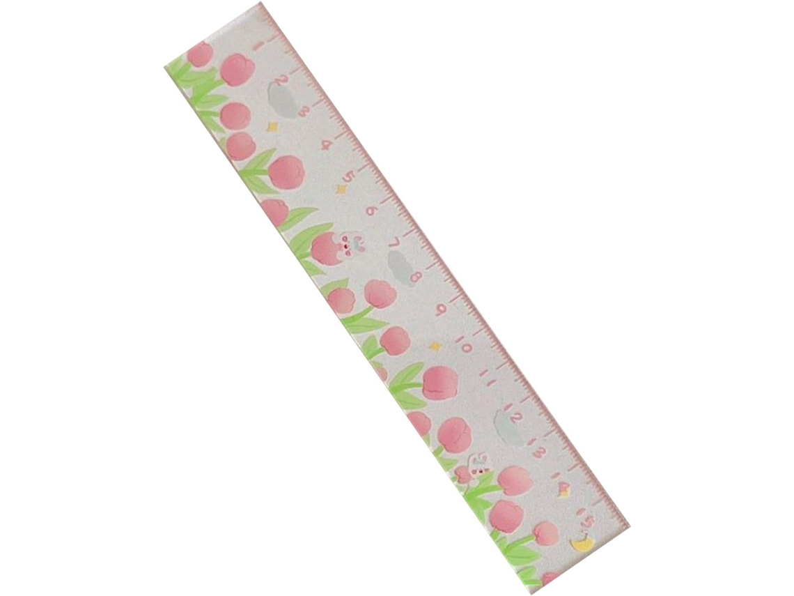 Régua De Plástico Aynefy 15cm, Com Design De Desenho Animado, Material Escolar Para Estudantes, Escola E Escritório