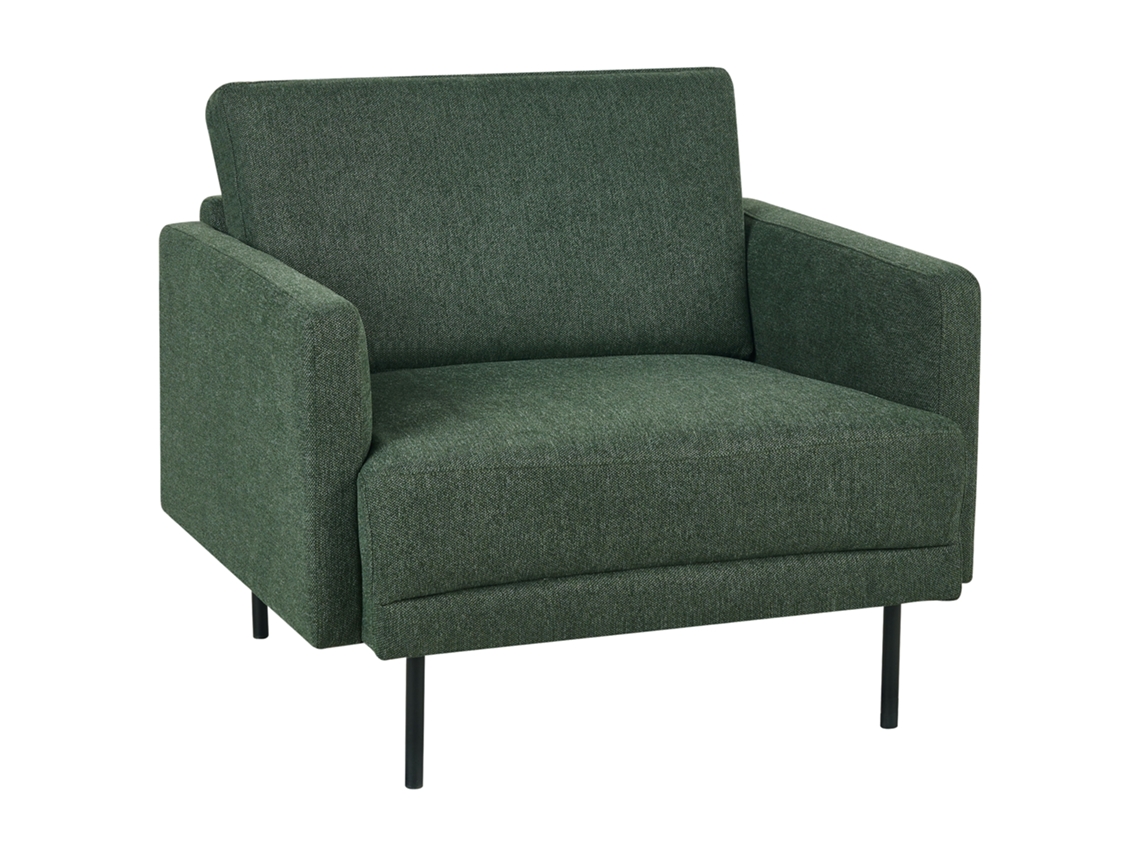 Poltrona Beliani Breda De Tecido Verde Escuro 100x85x85