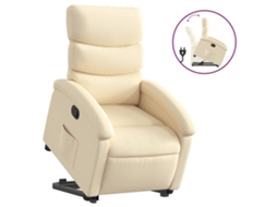 Stand Up Recliner Chair, Stand Up Recliner Chairs Vidaxl Creme Tecido