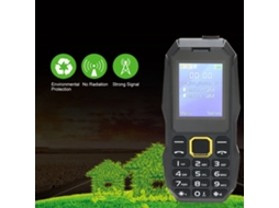 Mali telefone Móvel para Idosos com Tela Lcd 1.8 Polegadas Botões Grandes Bateria 5800mah Dual Chip Preto