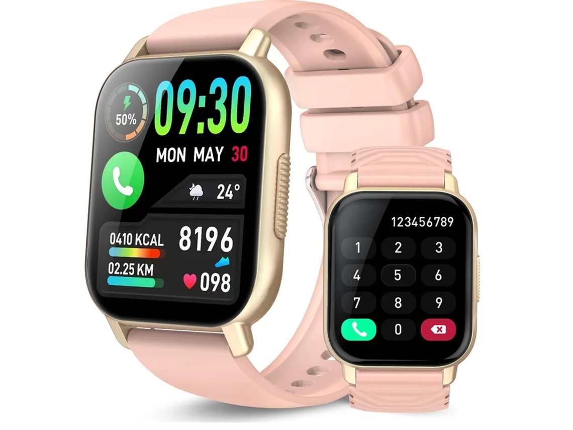 Relógio Conectado Feminino Masculino Com Chamada Bluetooth Smartwatch Hd De 1.85 Relógio Conectado À Prova Dágua Ip68 112 Modos Yizhood