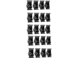 Conjunto De 20 Peças Dobradiças Autotravantes Para Estrutura Suporte, Ferragens E Reforços Para Pernas De Mesa Dobráveis