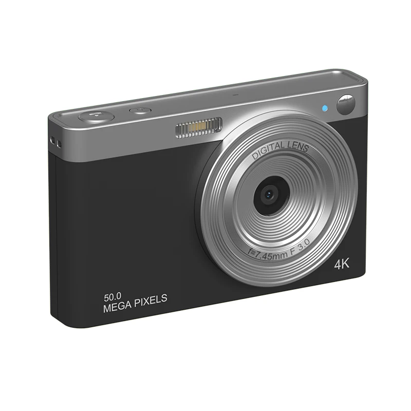 (preto, Cartão Sd De 128 Gb) Câmera Digital De 50 Mp Com Foco Automático De 16x, Tela Ips De 2,88 Polegadas.