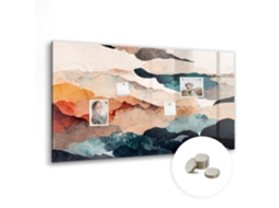 Lousa Magnética Paisagem Abstrata Para O Escritório Espelharte (120x60 Cm)