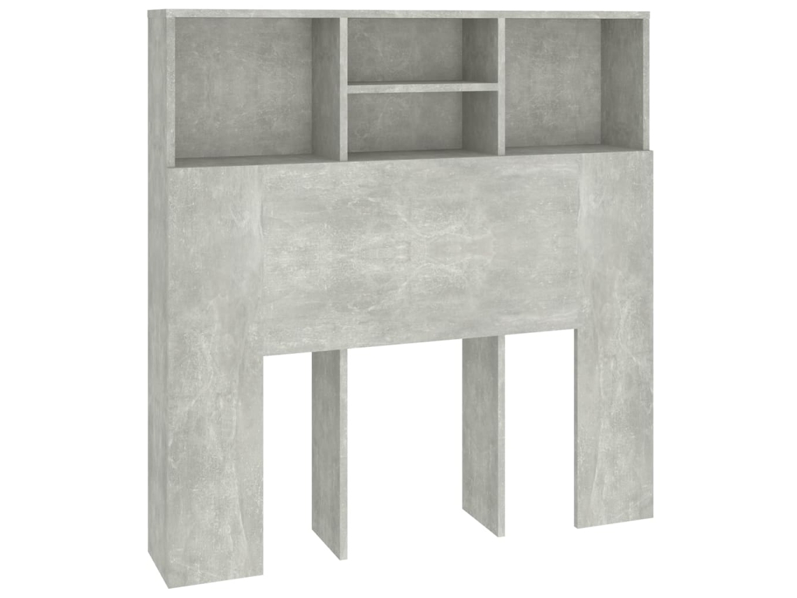 Armário de cabeceira VIDAXL Cinzeto Madeira processada (100x19x103.5 cm)