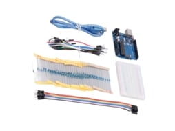 Kit básico de eletrônica para iniciantes com placa PCB e tutorial em PDF gratuito (compatível com R3)