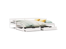 Daybed, Daybeds Vidaxl Branco Madeira De Pinho