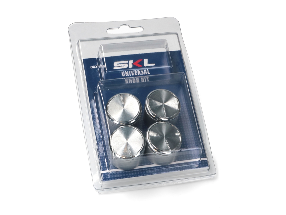 Puxador de Cozinha com Adaptadores Kit Prateado com 4 Peças Fogão/placa a Gás Cok1778un