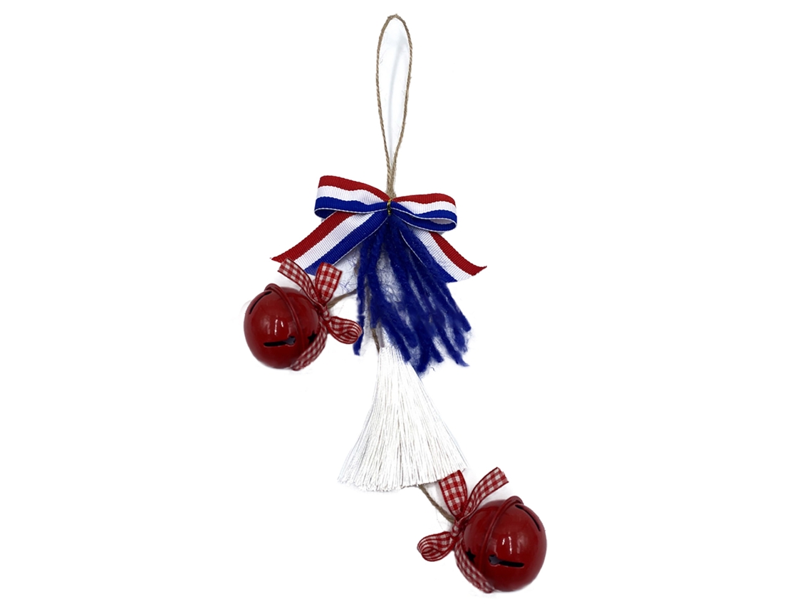 Laxiscreed Decoração De Parede Com Laços, Guizos E Tema Independência Para Feriados