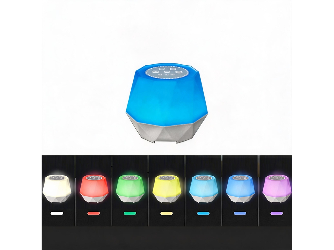 Aparelho Para Dormir Com Ruído Branco E Luz De Presença Colorida, 5v 1200mah