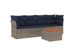 Garden Sofa Set, Garden Sofa Sets Vidaxl Cinzeto Rattan / Vime (n/a)