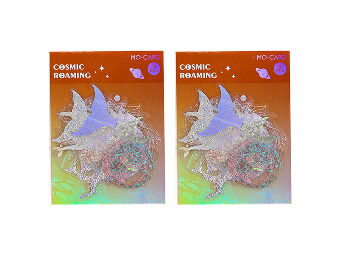 90 Pcs Autocolantes Holográficos Brilhantes e Transparentes para Scrapbook NEVEANCE
