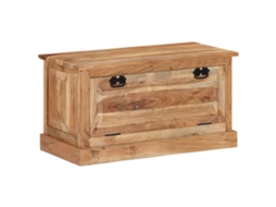 Shoe Storage Bench Vidaxl Marrom Madeira De Acácia (n/a)