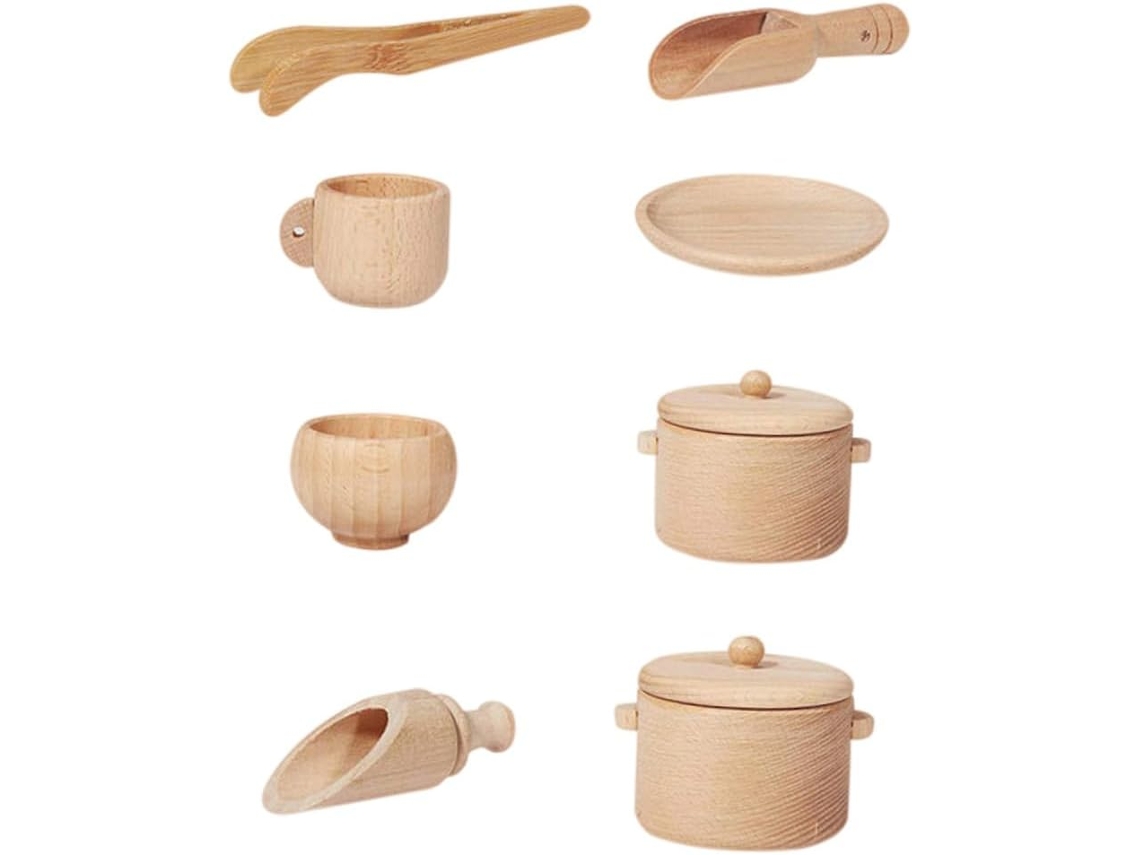 Conjunto de Utensílios de Cozinha de Brinquedo com 8 Peças CHABERLU
