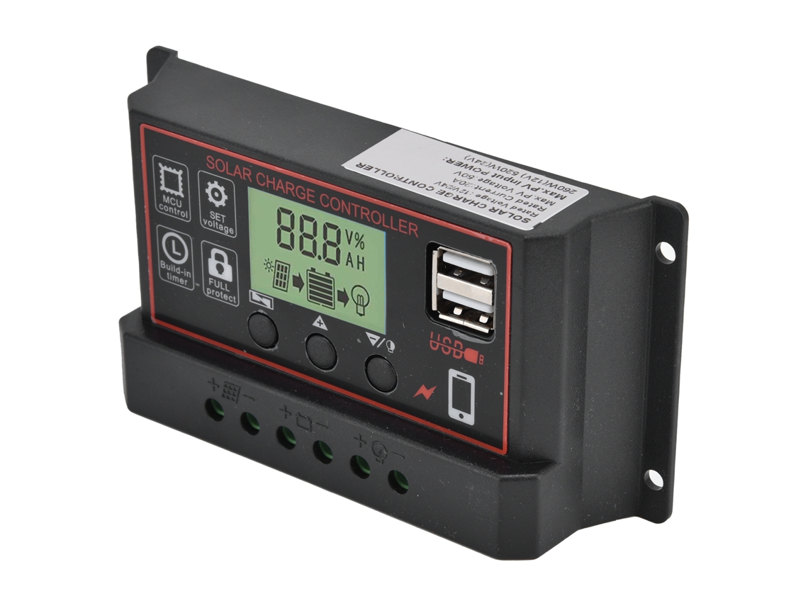 Laxiscreed Carregador Inteligente Com Duas Portas Usb Para 12v E 24v