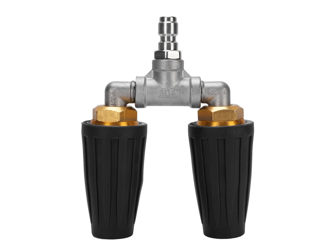 Bico Turbo Rotativo Duplo 4000psi Aço Inox 1/4 Polegada
