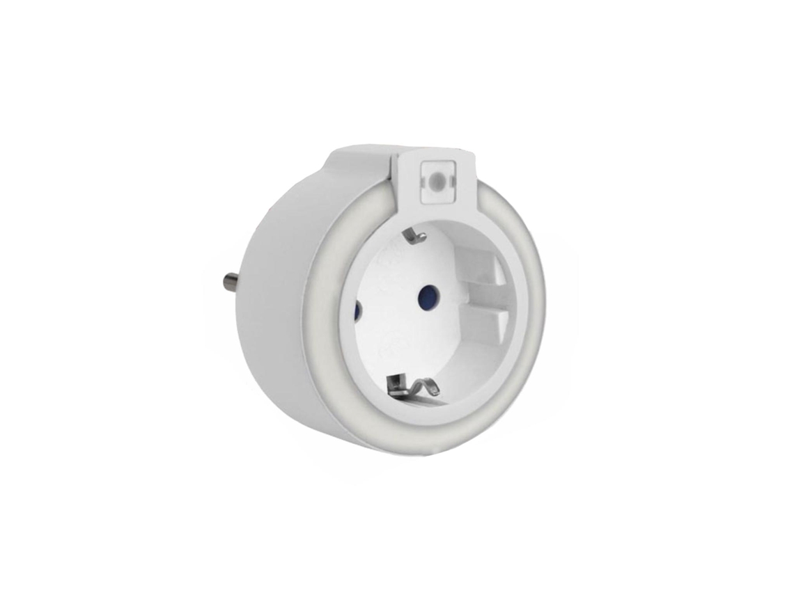 Luz De Presença com Tomada Branco 4 Leds E Sensor 230V Perel