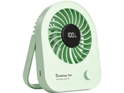 Ventilador Portátil De Mão, Recarregável Via Usb, Com 5 Velocidades E