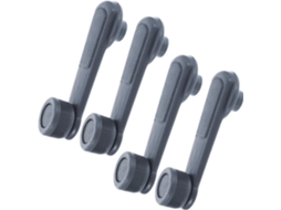 Conjunto De 4 Puxadores De Janela Para Carro, Feitos De Plástico Abs, Inquebráveis.