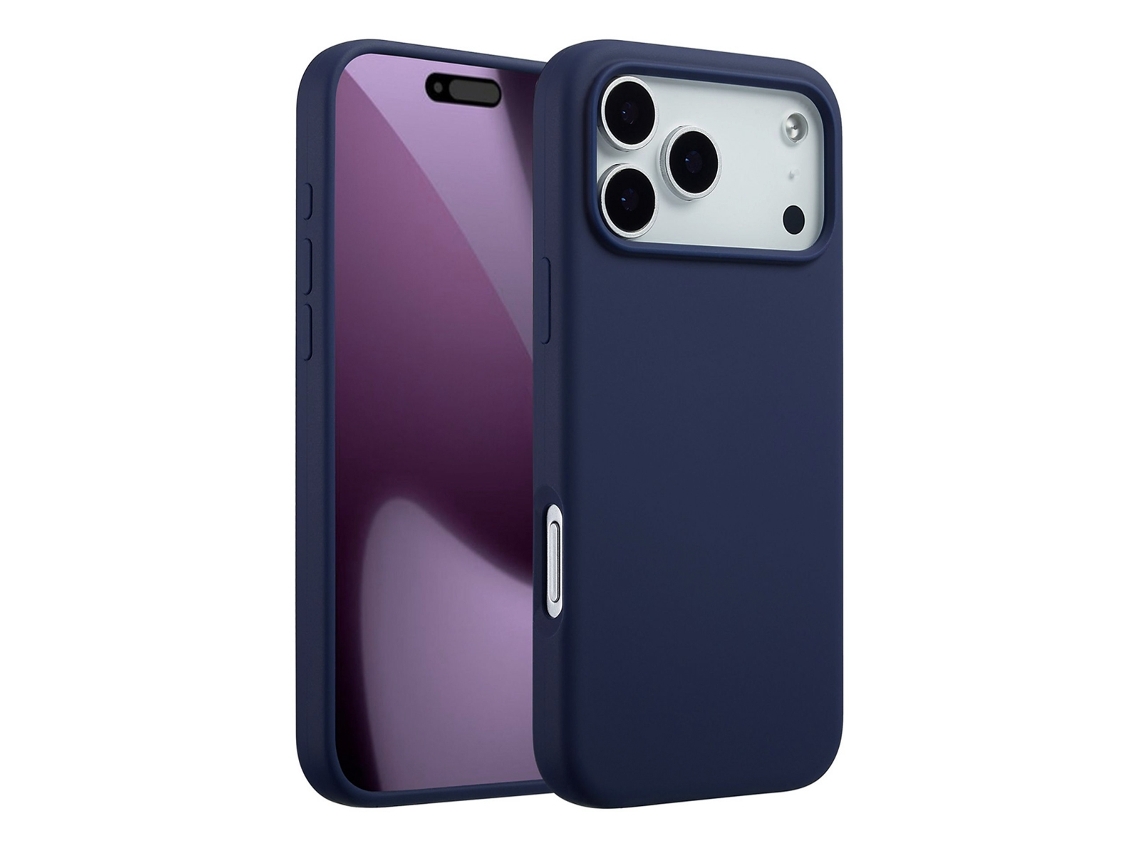 Capa De Silicone Magsafe Rvelon Para Iphone 17 Pro - Azul Escuro