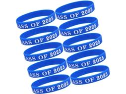Conjunto De 10 Pulseiras Silicone Para Formatura, Festas E Eventos, Pulseiras De Borracha Para Homens E Mulheres
