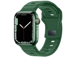 Bracelete Para Apple Watch 42/44/45/46/49mm Verde Grama Cuich