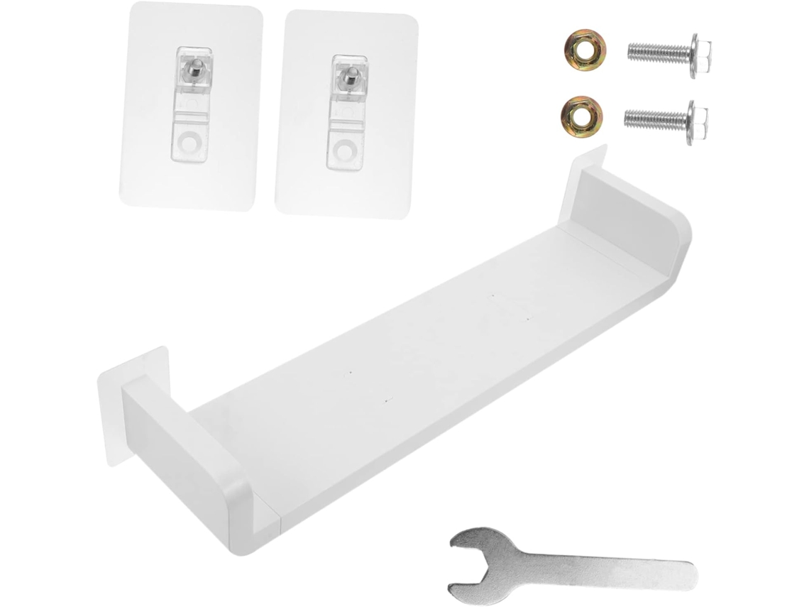 Suporte De Parede Em Formato U Ultechnovo, Sem Furos, Em Plástico Branco, Fácil De Instalar Para Banheiro