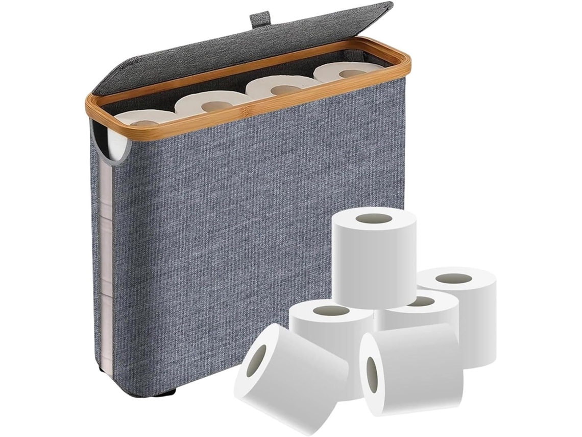 Organizador De Papel Higiênico Para Banheiro, Recipiente Dobrável Autossustentável